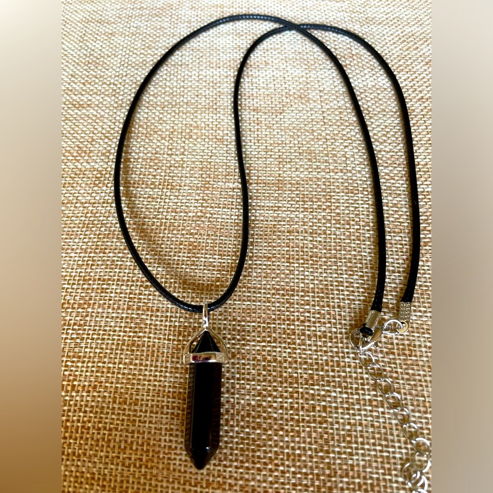 ✔️✔️Black Onyx Genuine Gemstone Healing Chakra Necklace